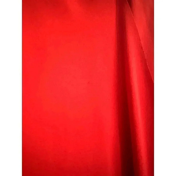 Iris & Ink Asymmetrical Waistline Reddish Orange Dress 14 - Picture 10 of 12